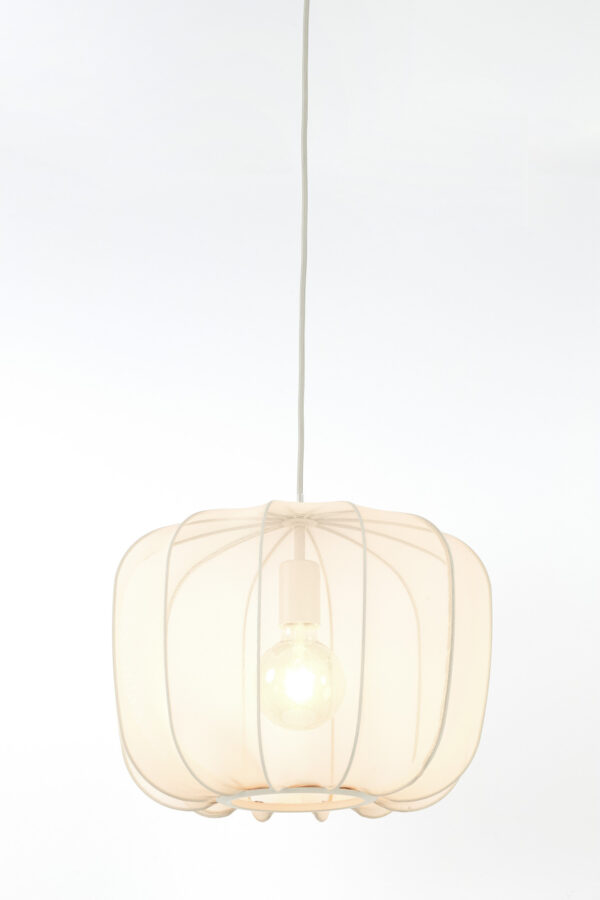 Rustieke witte ronde hanglamp Light & Living Plumeria - Image 2