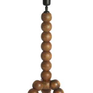 Alternative view of Tafellamp houten bollen lichtbruin Light & Living Veglio