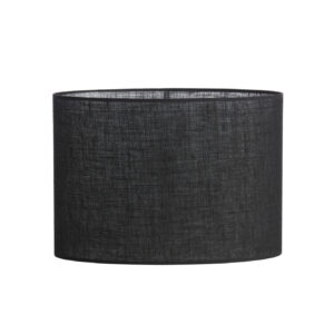 Zwarte jute ovale lampenkap Light & Living Sendai