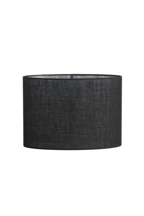 Zwarte jute ovale lampenkap Light & Living Sendai