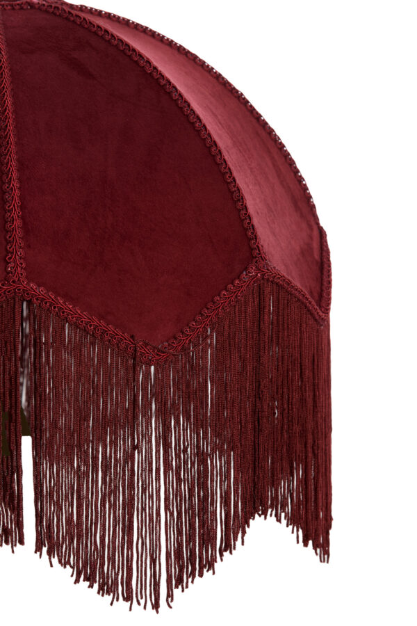 Vintage rode lampenkap velvet Light & Living Malacia - Image 2