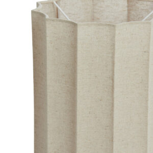 Alternative view of Hoge beige geplooide lampenkap Light & Living Disli