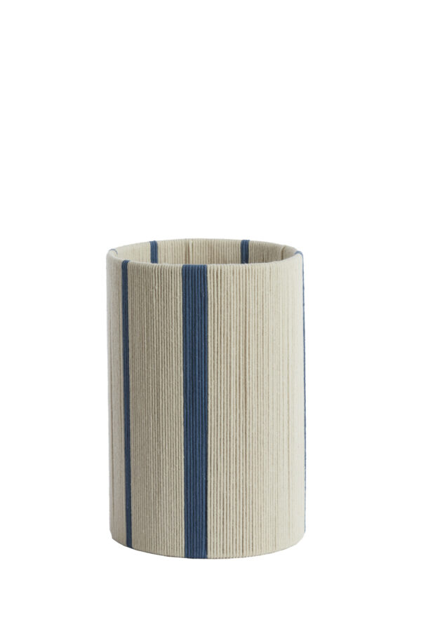 Lampenkap bohemian beige/blauw touwweefsel Light & Living Medan
