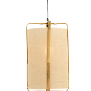 Alternative view of Hanglamp beige frame bamboe Light & Living Sendai