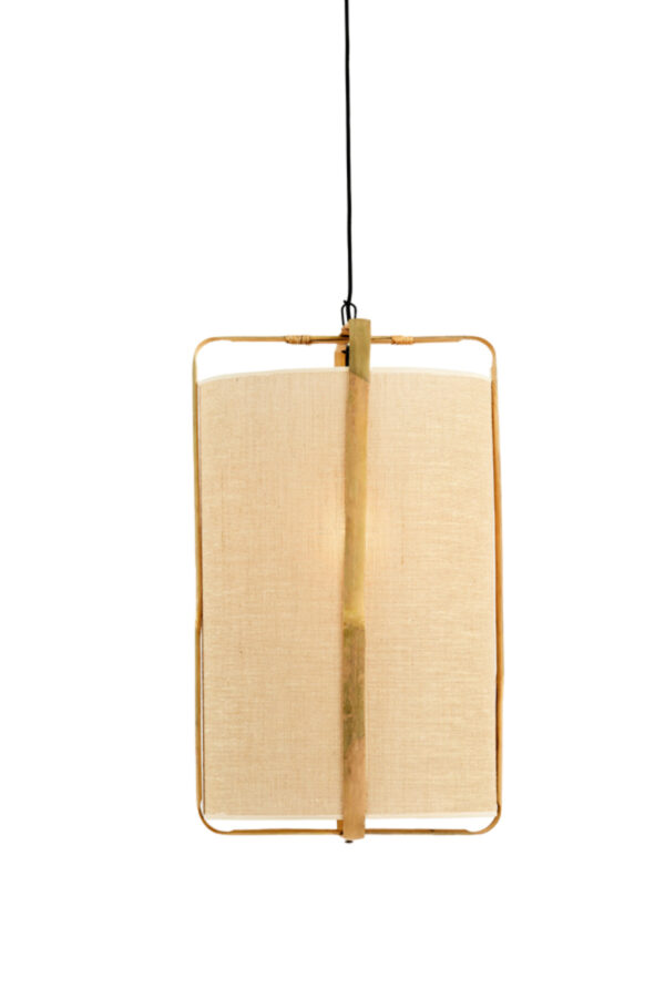 Hanglamp beige frame bamboe Light & Living Sendai - Image 2