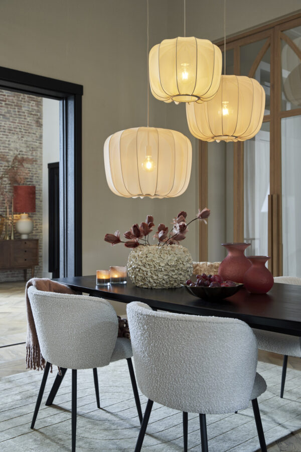 Rustieke witte ronde hanglamp Light & Living Plumeria - Image 4