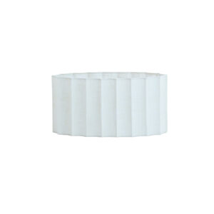 Ovale witte geplooide lampenkap Light & Living Disli