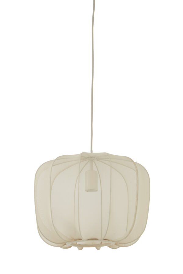 Rustieke witte ronde hanglamp Light & Living Plumeria