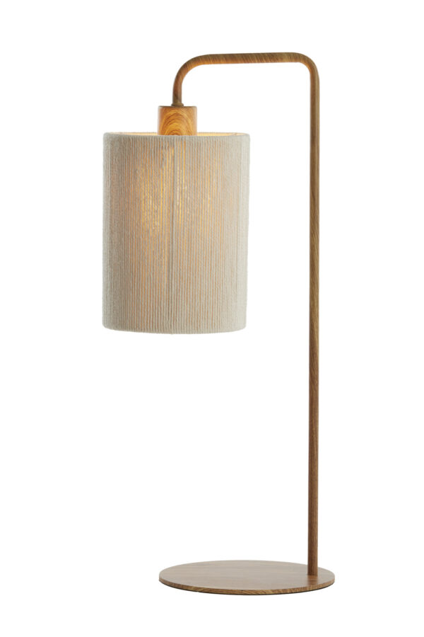 Tafellamp japandi beige/naturel gebogen Light & Living Donio - Image 2