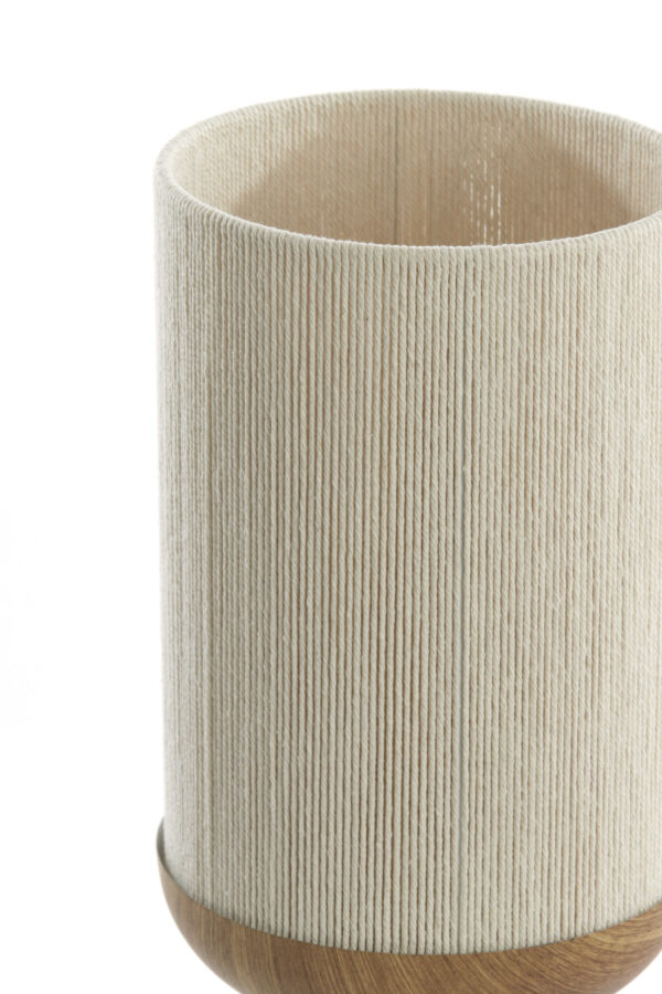 Bekervormige japandi tafellamp beige/naturel Light & Living Dania - Image 3