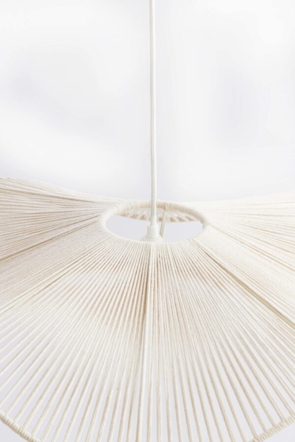 Beige organische hanglamp katoendraad Light & Living Rafa - Image 6
