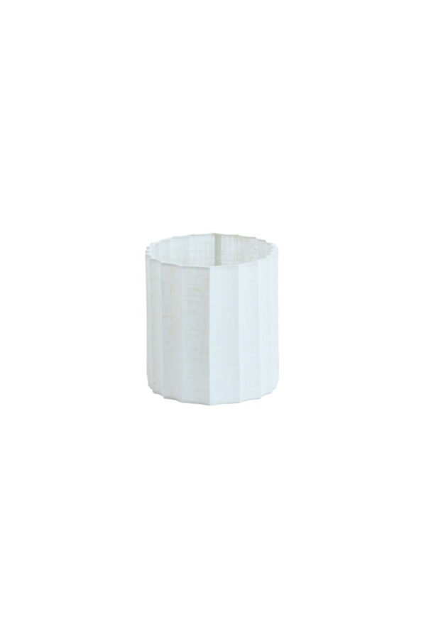 Witte ovale geplooide lampenkap Light & Living Disli - Image 3