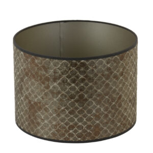 Alternative view of Goudbruine lampenkap velours cilinder Light & Living Elodi