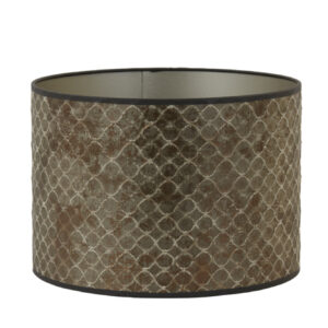 Velours lampenkap cilinder goudbruin Light & Living Elodi