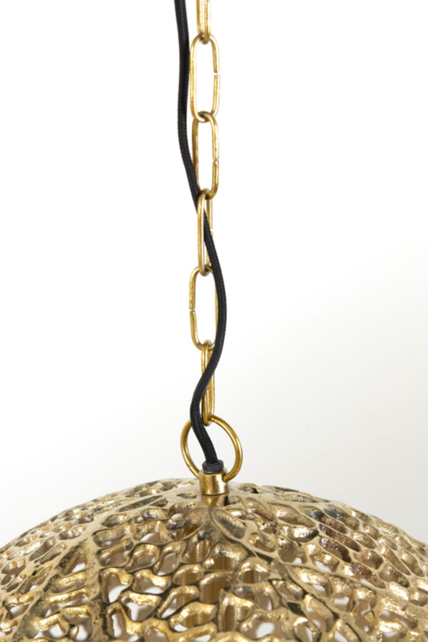 Moderne ronde gouden hanglamp Light & Living Sinula - Image 2