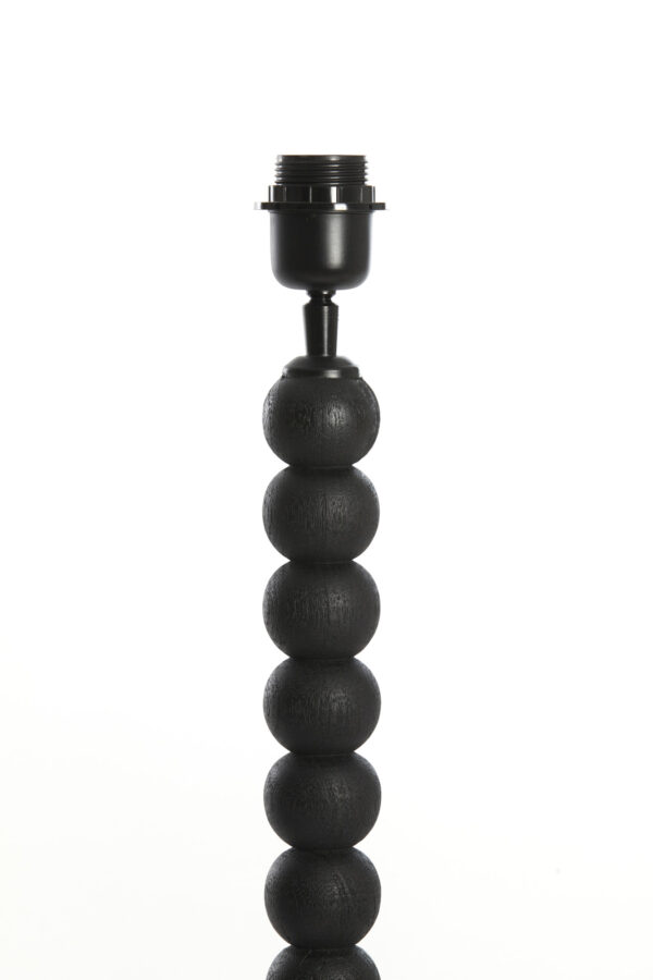 Tafellamp houten bollen zwart Light & Living Veglio - Image 2
