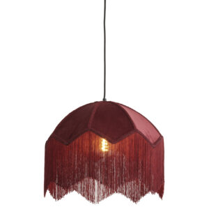 Alternative view of Vintage rode koepel hanglamp velvet Light & Living Malacia