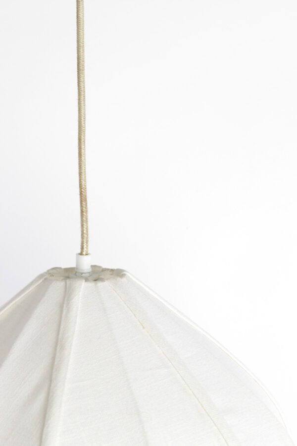 Witte japandi hanglamp peervorm Light & Living Zubeda - Image 4