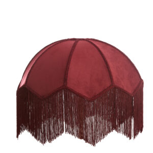 Rode vintage velvet lampenkap Light & Living Malacia