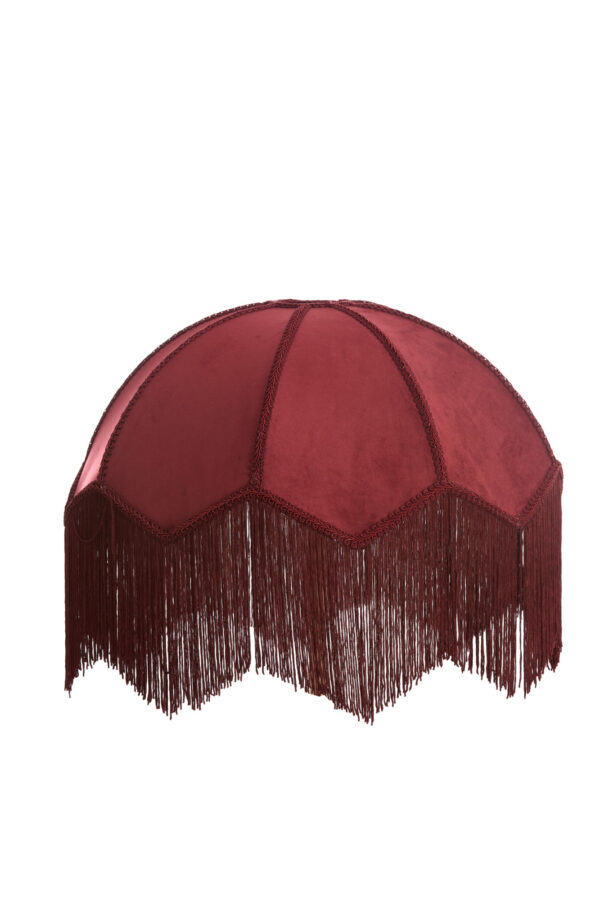 Rode vintage velvet lampenkap Light & Living Malacia