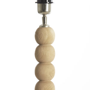 Alternative view of Naturel houten tafellamp bollen Light & Living Veglio