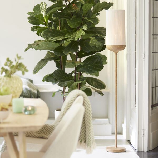 Beige/naturel rechte vloerlamp metaal Light & Living Dania - Image 4