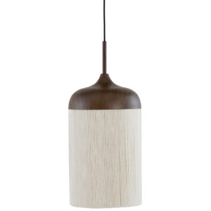 Hanglamp katoendraad bekervorm naturel/bruin Light & Living Dania