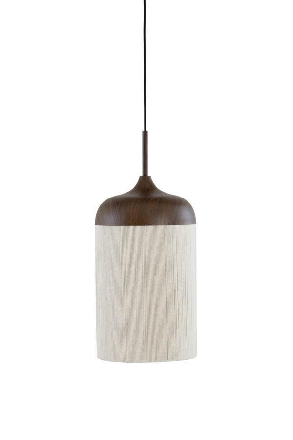 Hanglamp katoendraad bekervorm naturel/bruin Light & Living Dania