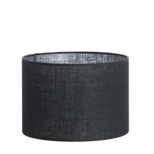 Zwarte jute cilinder lampenkap Light & Living Sendai