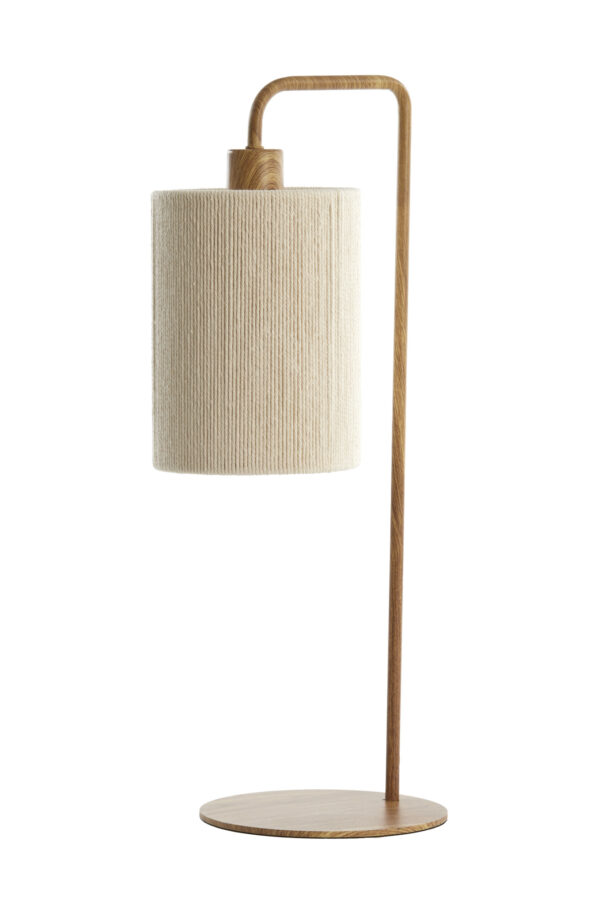 Tafellamp japandi beige/naturel gebogen Light & Living Donio - Image 3