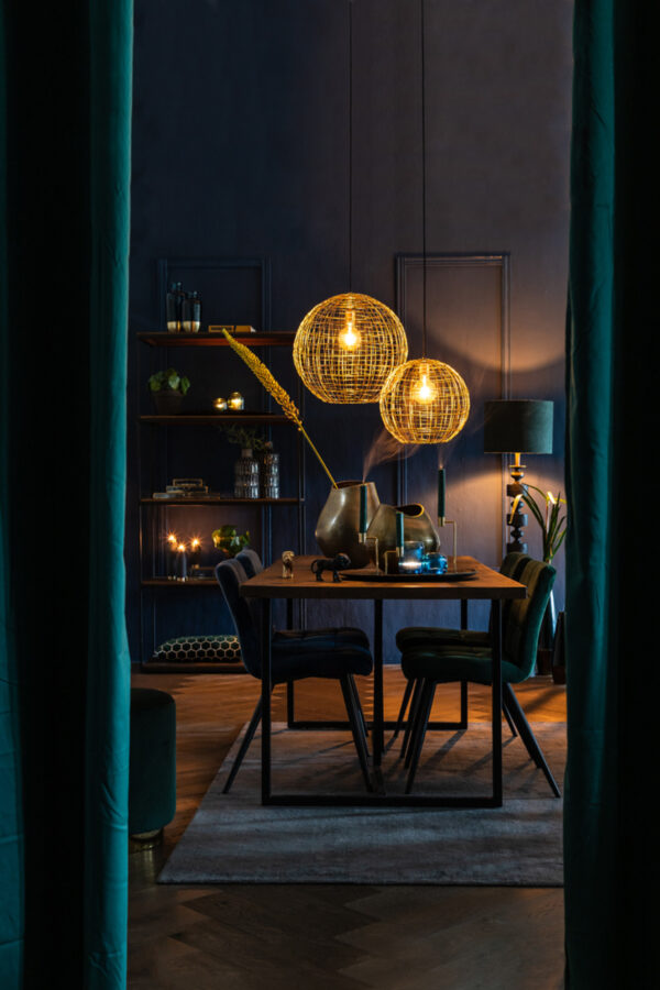 Rustieke ronde gouden hanglamp Light & Living Mirana - Image 4
