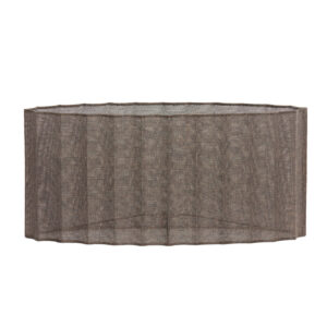 Lampenkap geplooid ovaal bruin Light & Living Disli