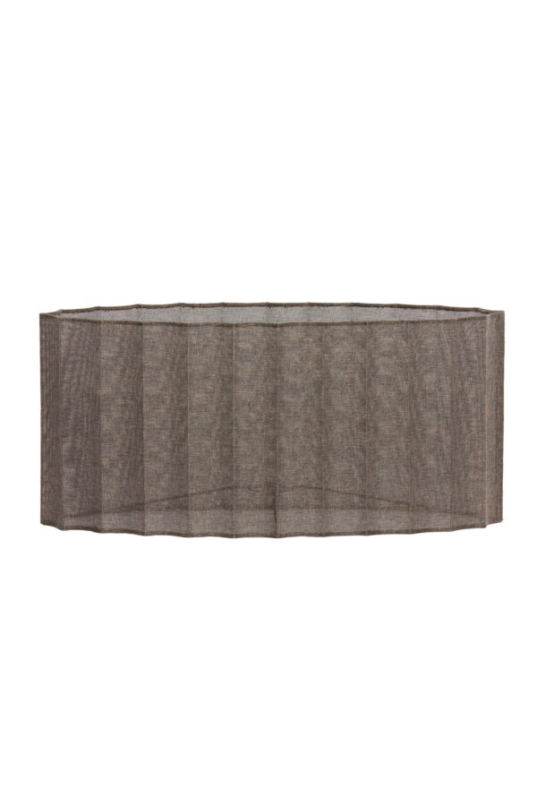 Lampenkap geplooid ovaal bruin Light & Living Disli