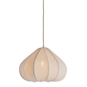 Alternative view of Witte japandi hanglamp peervorm Light & Living Zubeda