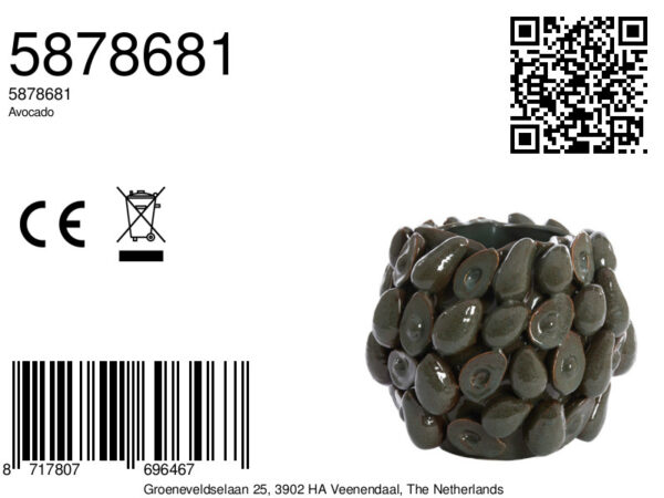 light&livingavocadovaaskeramiekbruin+groen–36x35,5x31,5cm-8a