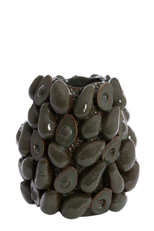 light&livingavocadovaaskeramiekbruin+groen–ø33x37,5cm-1