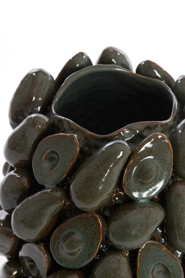 light&livingavocadovaaskeramiekbruin+groen–ø33x37,5cm-235