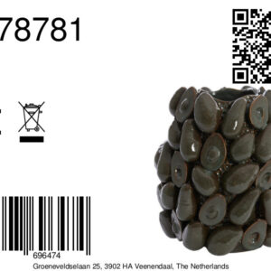 light&livingavocadovaaskeramiekbruin+groen–ø33x37,5cm-8a
