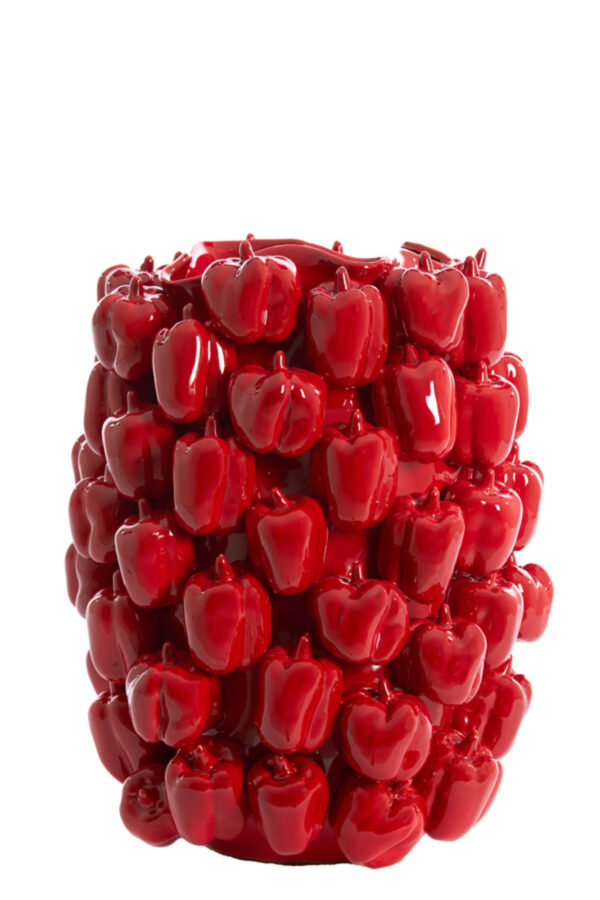 light&livingbellpeppervaaskeramiekglanzendrood–35x33x47cm-1