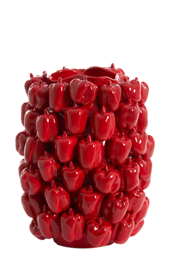 light&livingbellpeppervaaskeramiekglanzendrood–35x33x47cm-966