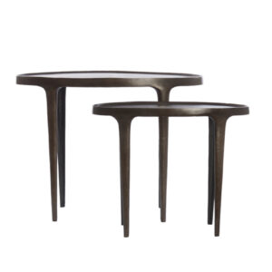 light&livingbijzettafelaricasetmetaaldonkerbruin–55x25,5x44en70x33x53cm-338