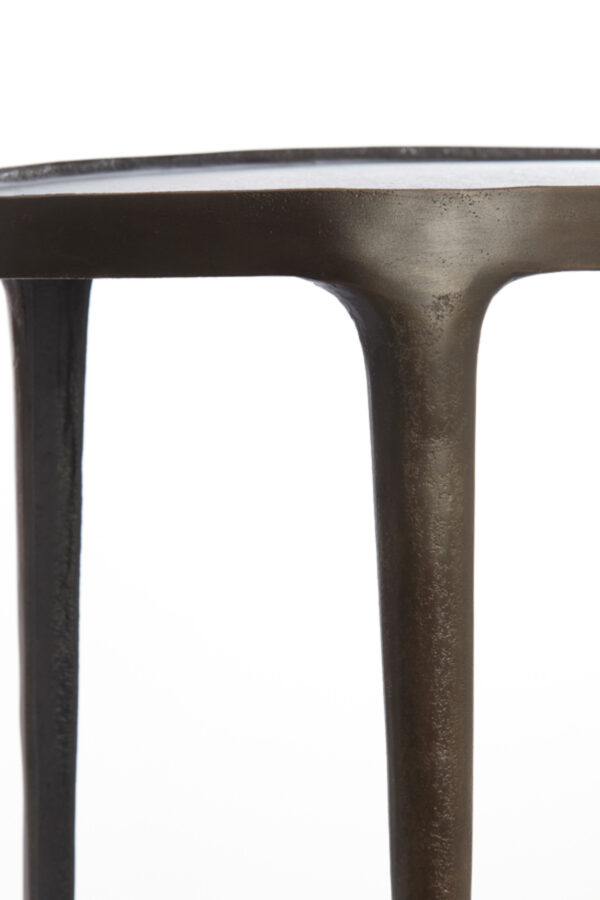 light&livingbijzettafelaricasetmetaaldonkerbruin–55x25,5x44en70x33x53cm-771