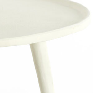light&livingbijzettafelbabinaovaalincrème–ø67,5x37cm-329