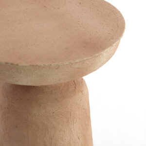 light&livingbijzettafelbenissainbeigepapier-maché–ø38x42cm-1
