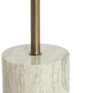 light&livingbijzettafelcivitavansteenmarmerzandgrijsdonkerbrons–ø37x49cm-330