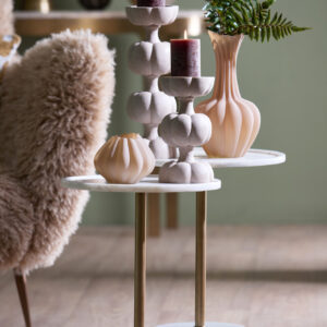 light&livingbijzettafelcivitavansteenmetmarmerenantiekbrons-ø41x53cm-1