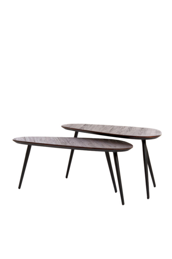 light&livingbijzettafelgiavanmetaaltravertinbruinbrons–setmax37,5x37,5x59,5cm-0e9