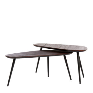 light&livingbijzettafelgiavanmetaaltravertinbruinbrons–setmax37,5x37,5x59,5cm-1
