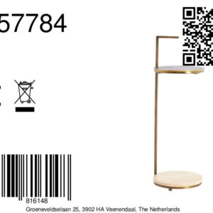 light&livingbijzettafelledavansteentravertinzanddonkerbruinbrons–ø26x76cm-8a