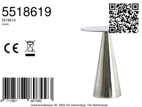 light&livingbijzettafelleovainnikkel–ø39x51cm-8a